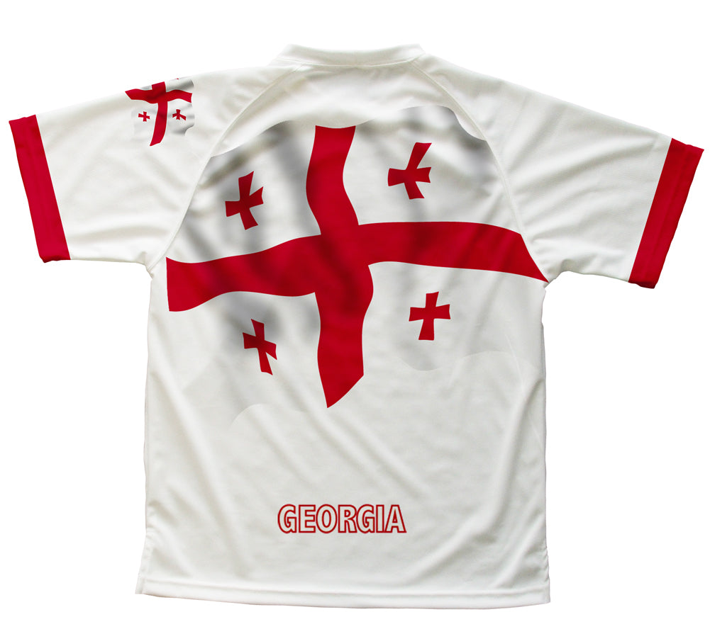 Georgia Country Flag Technical T-Shirt for Men and Women