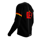 MTB BMX Cycling Jersey Long Sleeve Code Germany Black for Men and Women