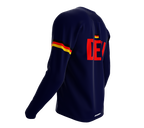 MTB BMX Cycling Jersey Long Sleeve Code Germany Blue for Men and Women