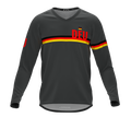 MTB BMX Cycling Jersey Long Sleeve Code Germany Gray for Men and Women