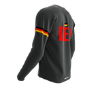 MTB BMX Cycling Jersey Long Sleeve Code Germany Gray for Men and Women
