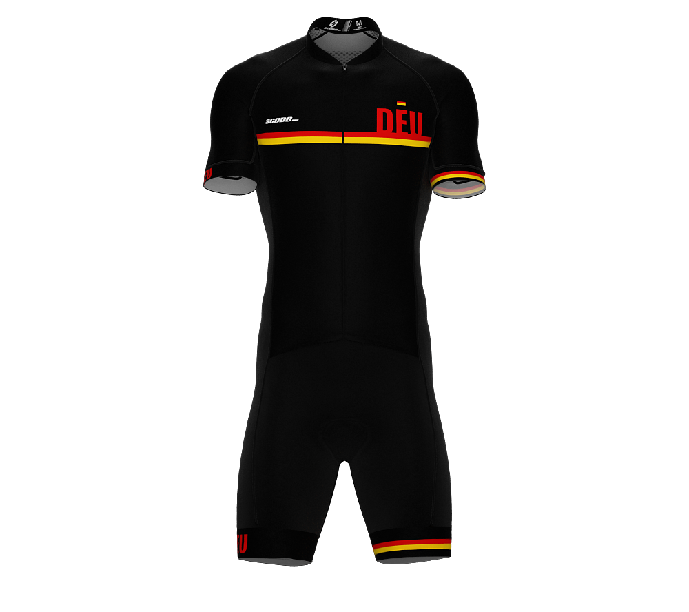 Germany Black Code Cycling Speedsuit for Men
