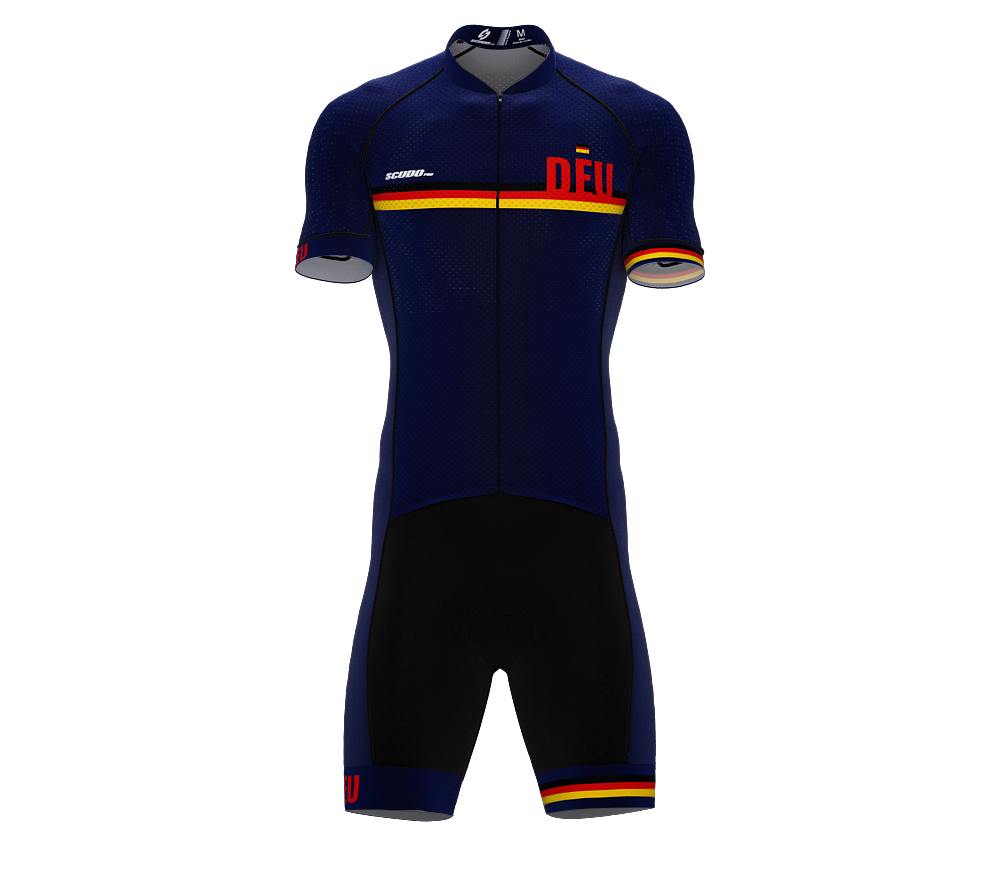Germany Blue Code Cycling Speedsuit for Men