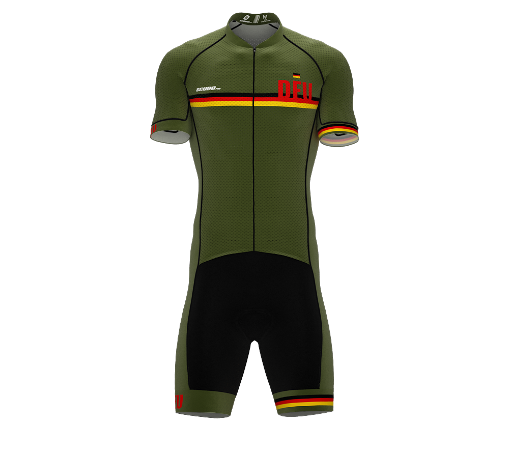 Germany Green Code Cycling Speedsuit for Men