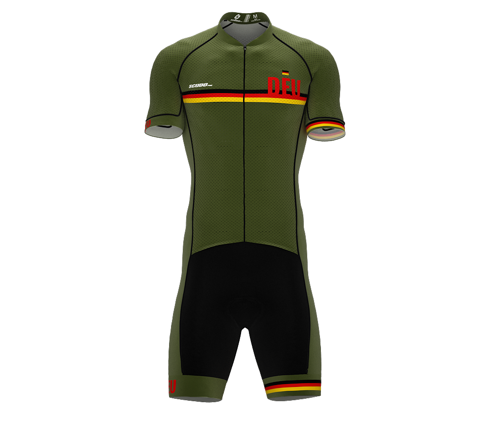 Germany Green Code Cycling Speedsuit for Men