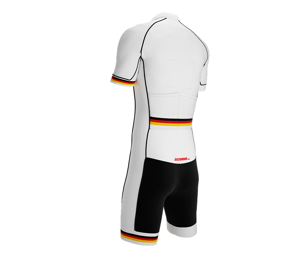 Germany White Code Cycling Speedsuit for Men