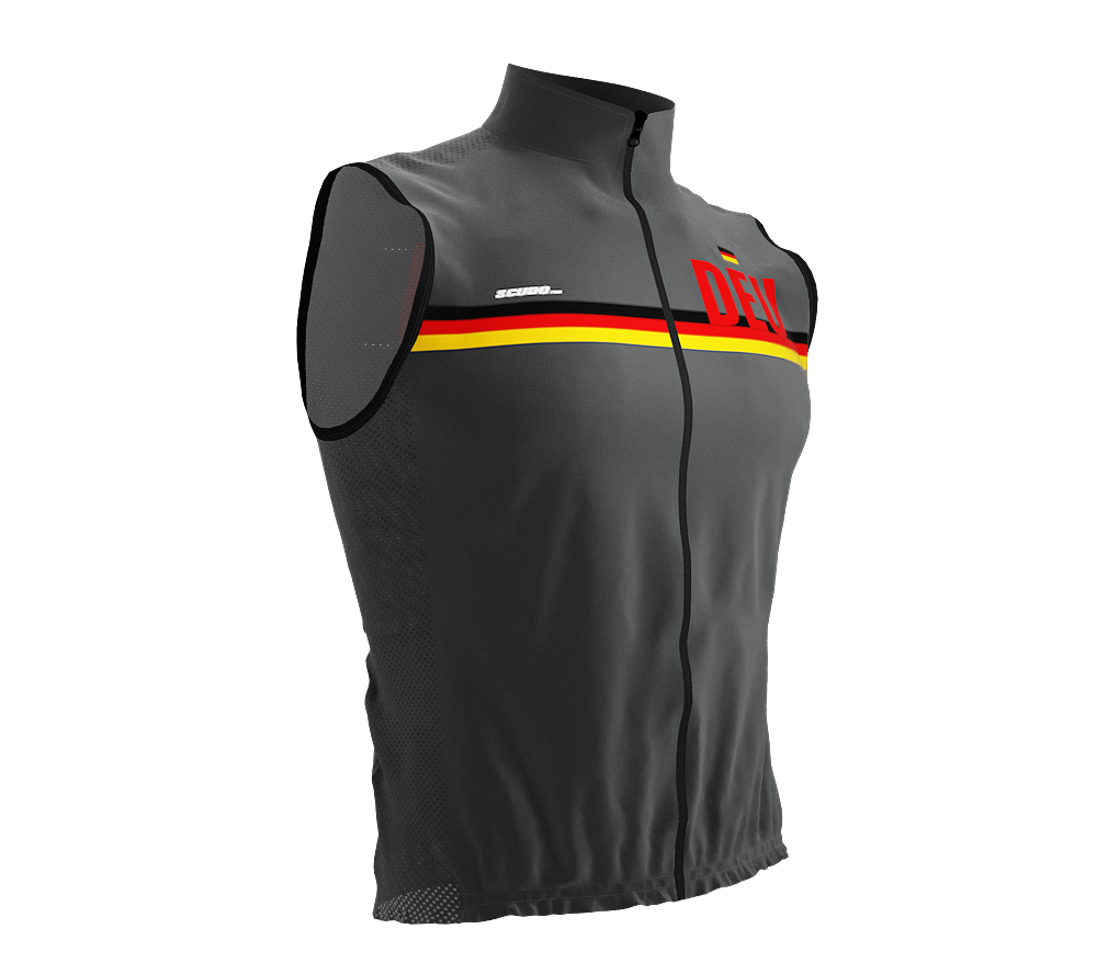 Wind Breaker Cycling Running Sports Vest Germany Country Code for Men And Women
