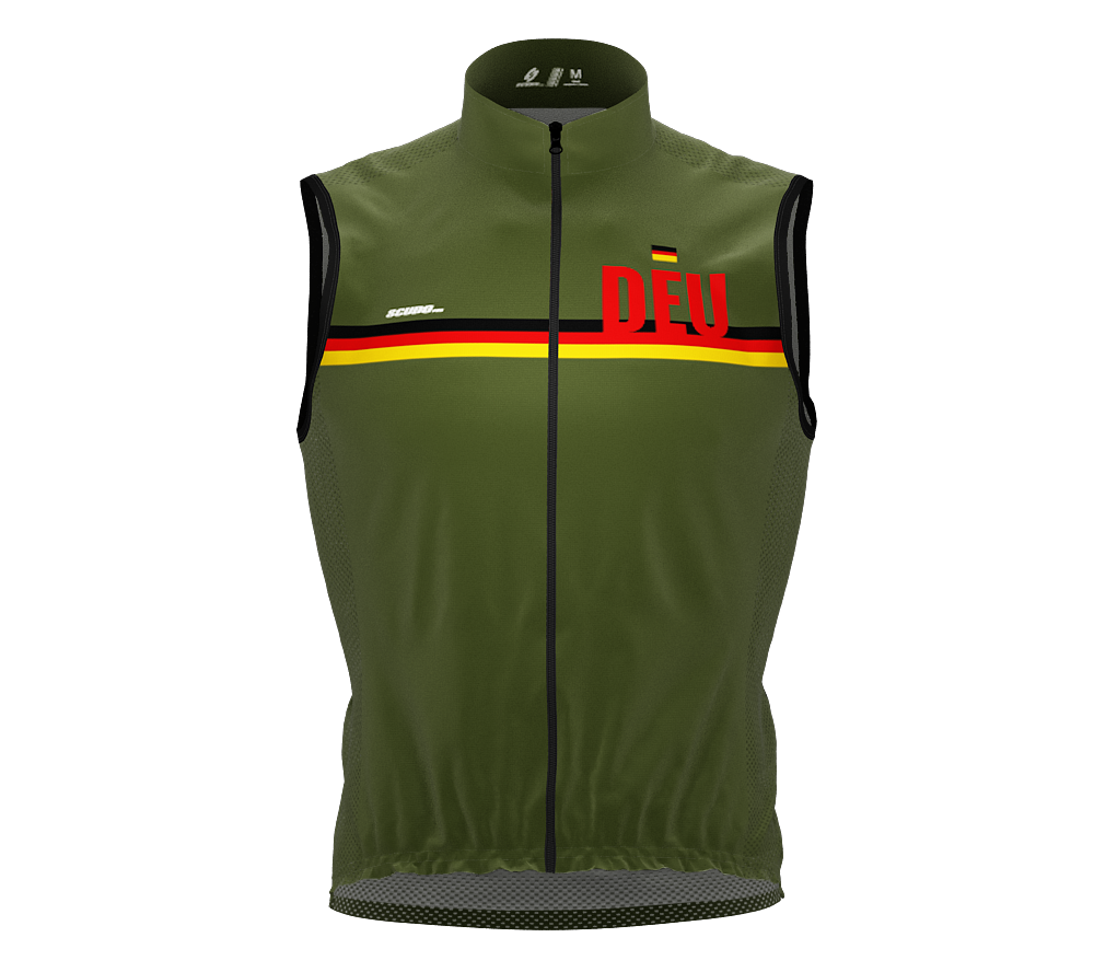 Wind Breaker Cycling Running Sports Vest Germany Country Code for Men And Women