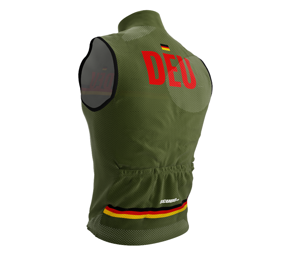 Wind Breaker Cycling Running Sports Vest Germany Country Code for Men And Women