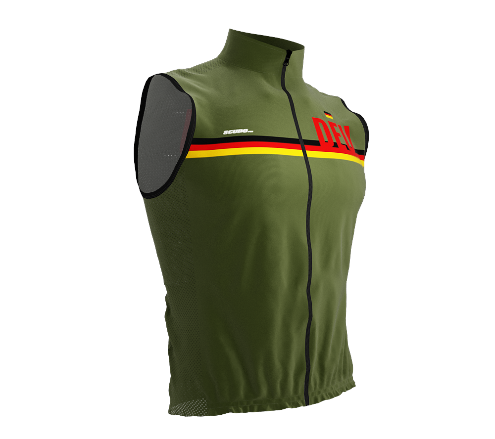 Wind Breaker Cycling Running Sports Vest Germany Country Code for Men And Women