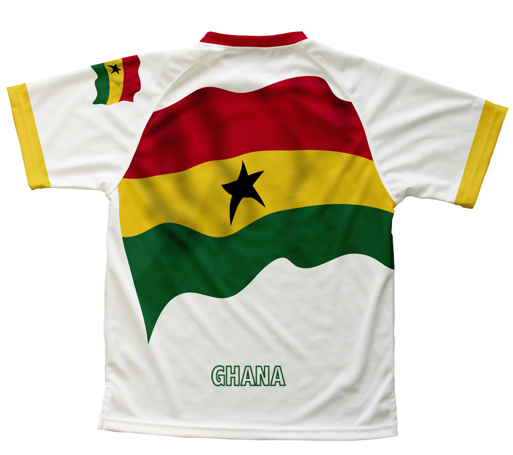 Ghana Flag Technical T-Shirt for Men and Women