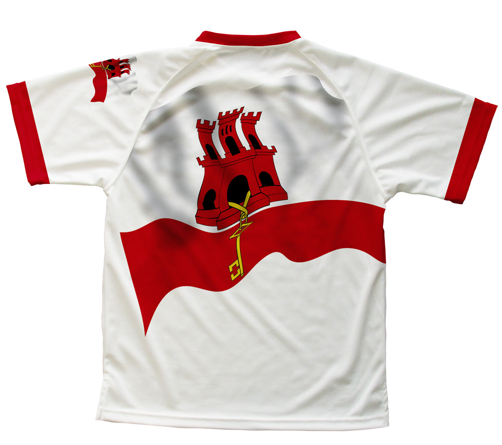Gibraltar Flag Technical T-Shirt for Men and Women