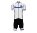 Greece White Code Cycling Speedsuit for Men