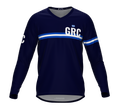 MTB BMX Cycling Jersey Long Sleeve Code Greece Blue for Men and Women
