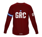 MTB BMX Cycling Jersey Long Sleeve Code Greece Vine for Men and Women