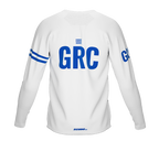 MTB BMX Cycling Jersey Long Sleeve Code Greece White for Men and Women