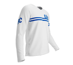 MTB BMX Cycling Jersey Long Sleeve Code Greece White for Men and Women