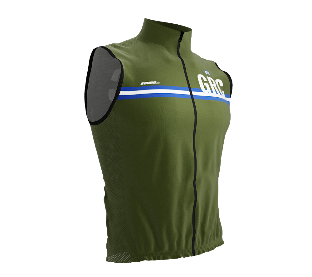 Wind Breaker Cycling Running Sports Vest Greece Country Code for Men And Women