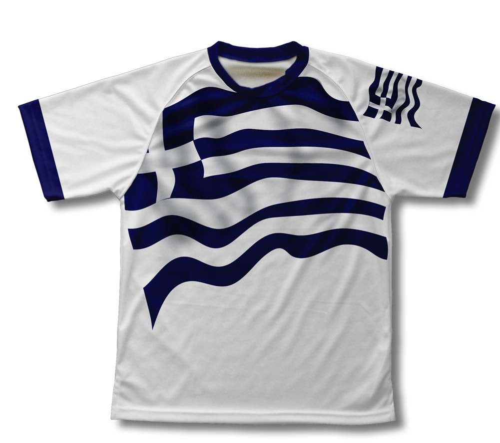 Greece Flag Technical T-Shirt for Men and Women