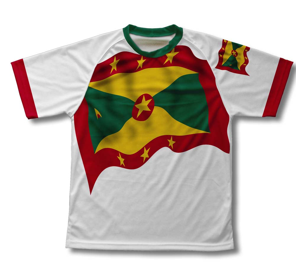 Grenada Flag Technical T-Shirt for Men and Women