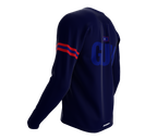 MTB BMX Cycling Jersey Long Sleeve Code Guam Blue for Men and Women