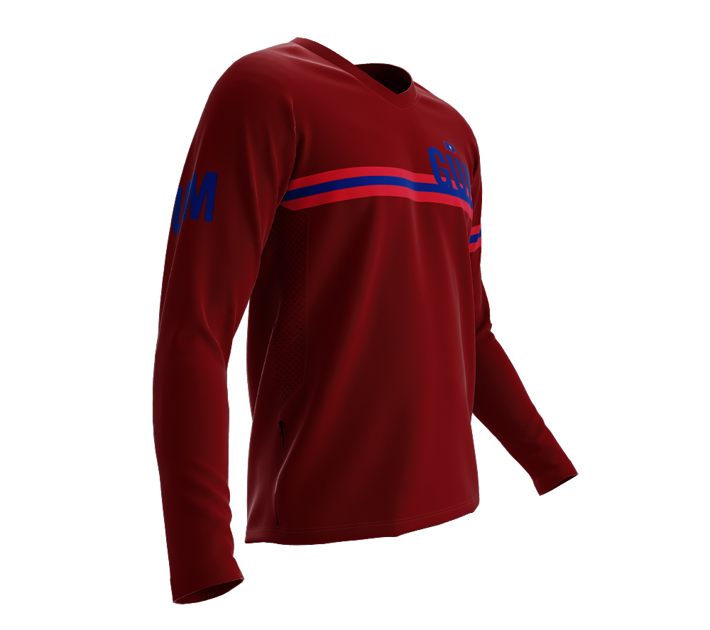 MTB BMX Cycling Jersey Long Sleeve Code Guam Vine for Men and Women
