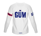MTB BMX Cycling Jersey Long Sleeve Code Guam White for Men and Women