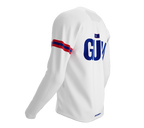 MTB BMX Cycling Jersey Long Sleeve Code Guam White for Men and Women
