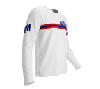 MTB BMX Cycling Jersey Long Sleeve Code Guam White for Men and Women
