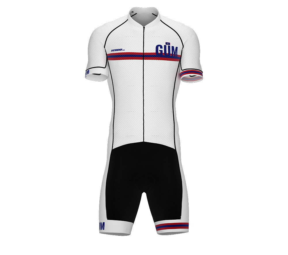 Guam White Code Cycling Speedsuit for Men