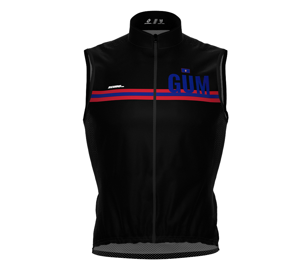 Wind Breaker Cycling Running Sports Vest Guam Country Code for Men And Women