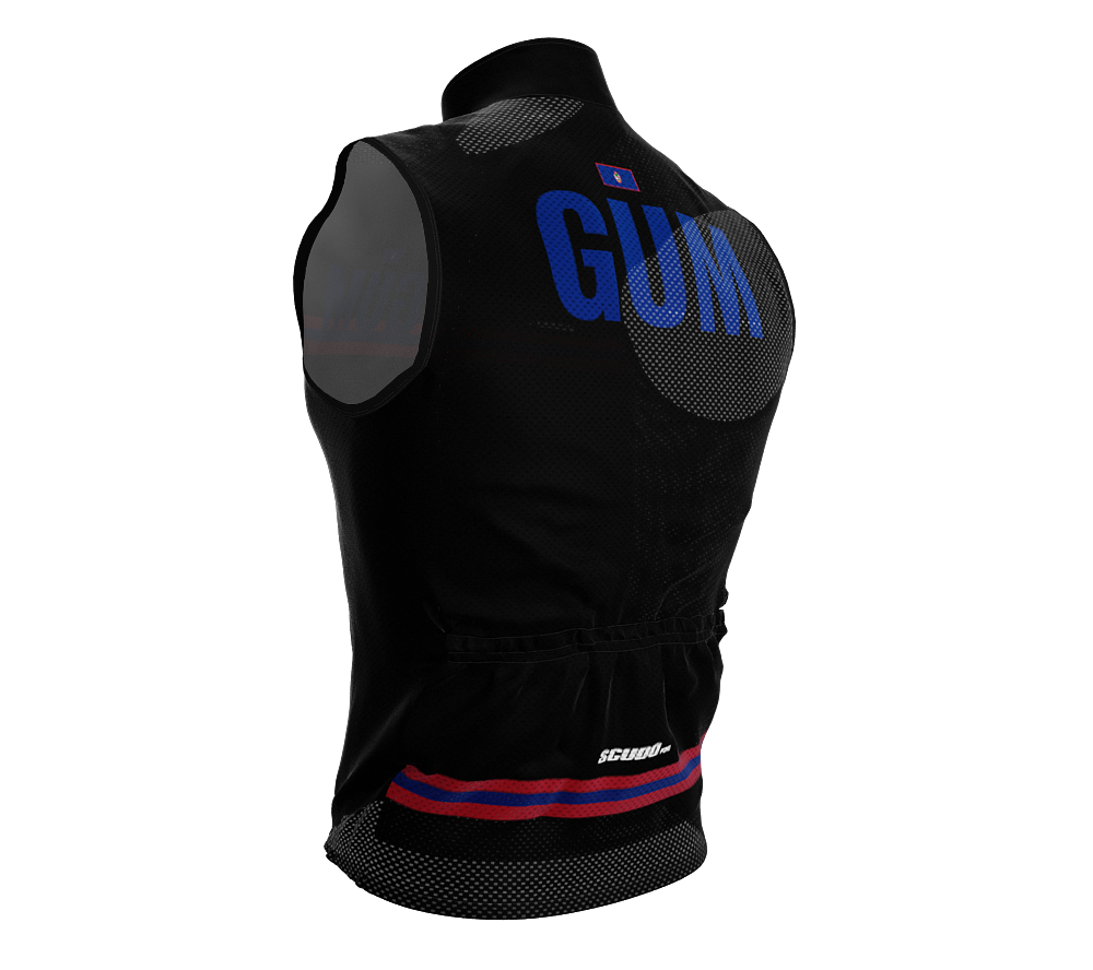 Wind Breaker Cycling Running Sports Vest Guam Country Code for Men And Women