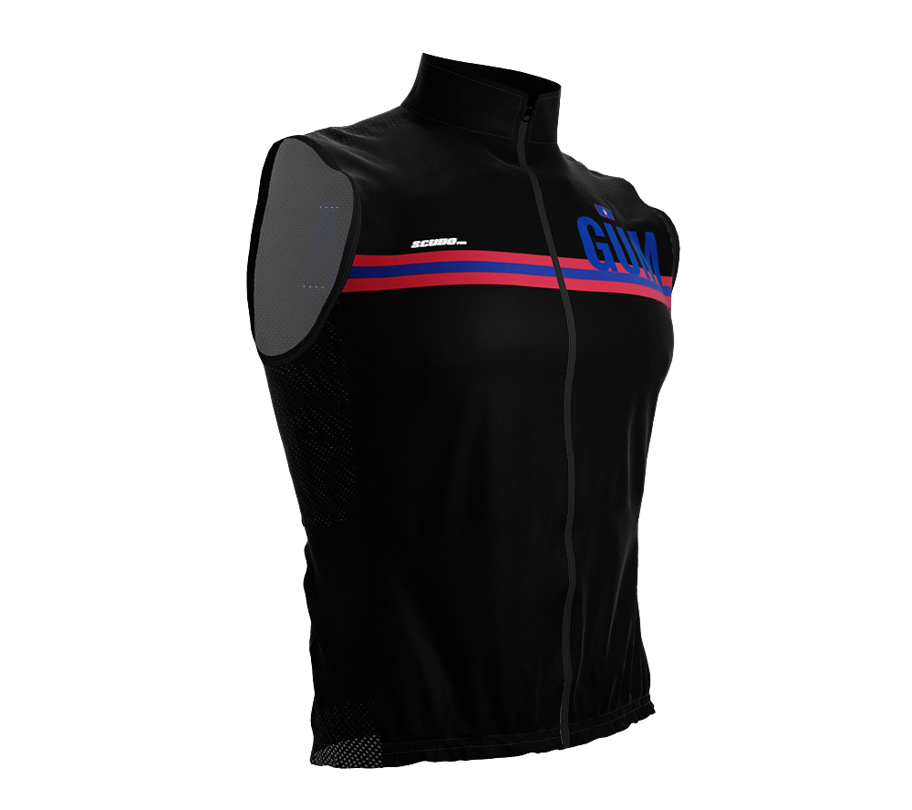 Wind Breaker Cycling Running Sports Vest Guam Country Code for Men And Women