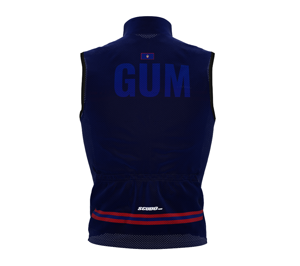 Wind Breaker Cycling Running Sports Vest Guam Country Code for Men And Women