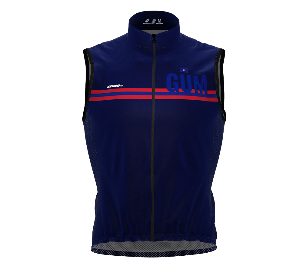 Wind Breaker Cycling Running Sports Vest Guam Country Code for Men And Women