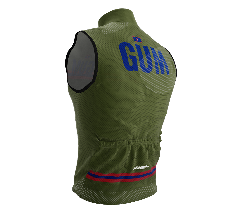 Wind Breaker Cycling Running Sports Vest Guam Country Code for Men And Women