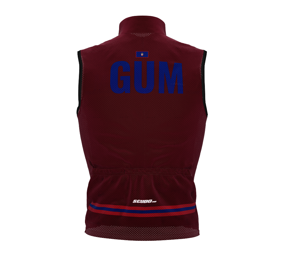 Wind Breaker Cycling Running Sports Vest Guam Country Code for Men And Women