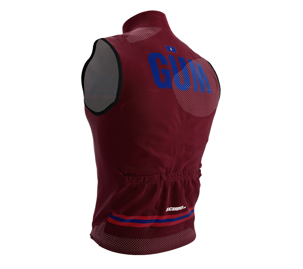 Wind Breaker Cycling Running Sports Vest Guam Country Code for Men And Women