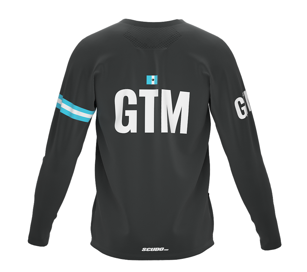 MTB BMX Cycling Jersey Long Sleeve Code Guatemala Gray for Men and Women