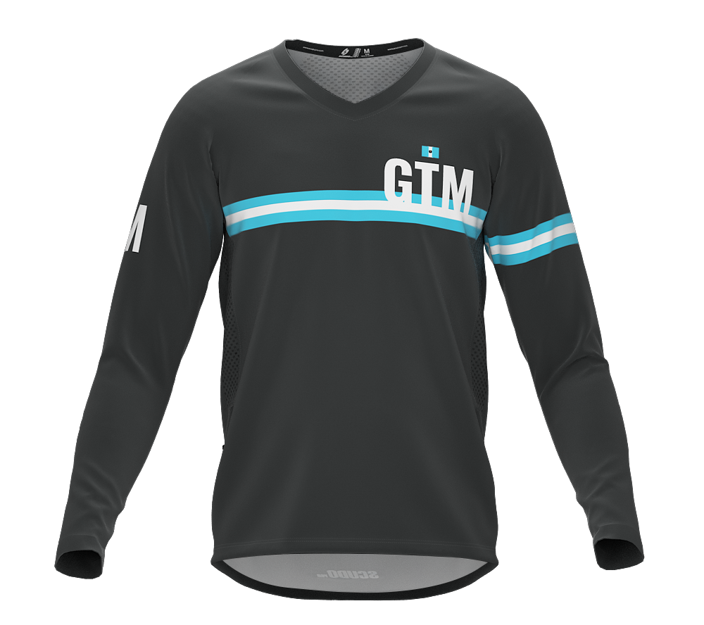 MTB BMX Cycling Jersey Long Sleeve Code Guatemala Gray for Men and Women