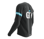 MTB BMX Cycling Jersey Long Sleeve Code Guatemala Gray for Men and Women
