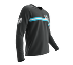MTB BMX Cycling Jersey Long Sleeve Code Guatemala Gray for Men and Women