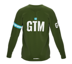 MTB BMX Cycling Jersey Long Sleeve Code Guatemala Green for Men and Women