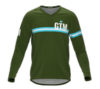 MTB BMX Cycling Jersey Long Sleeve Code Guatemala Green for Men and Women