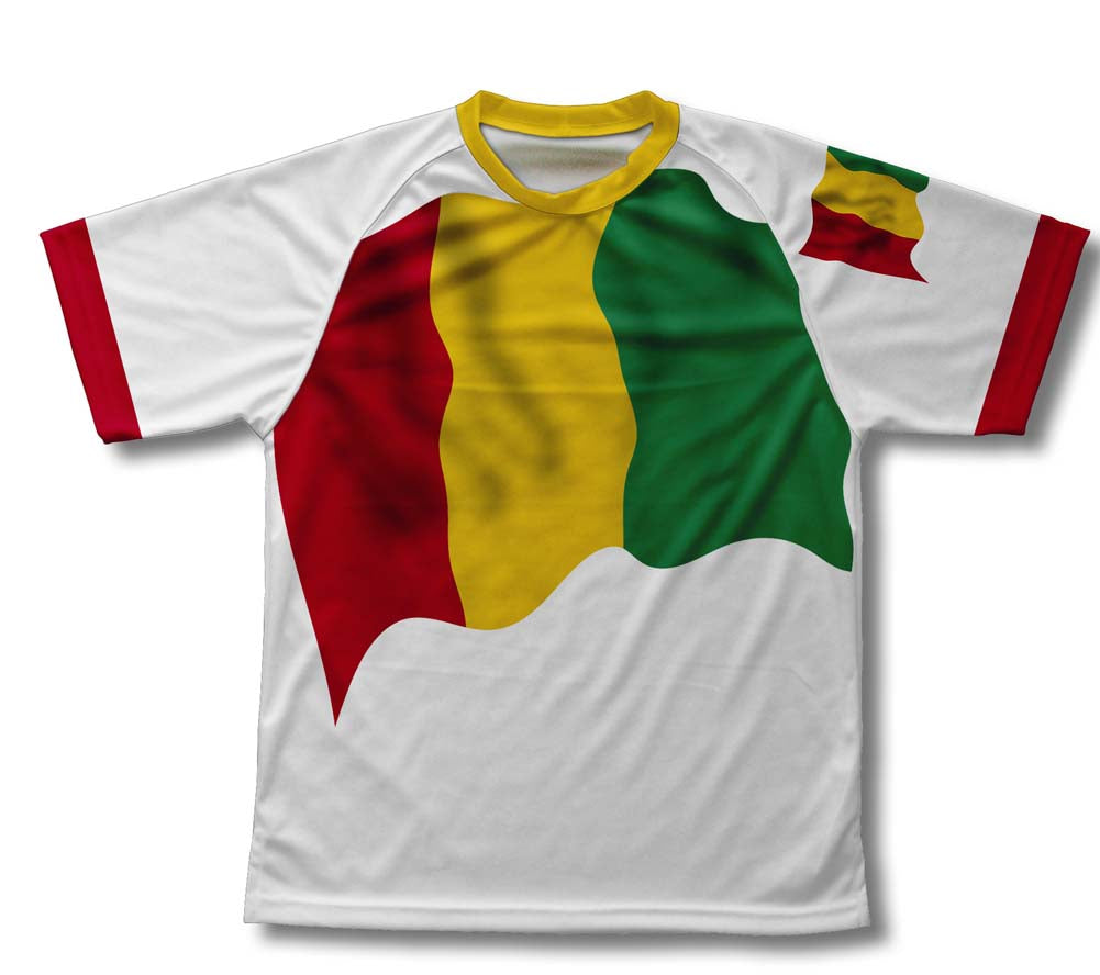 Guinea Flag Technical T-Shirt for Men and Women