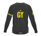MTB BMX Cycling Jersey Long Sleeve Code Guyana Gray for Men and Women