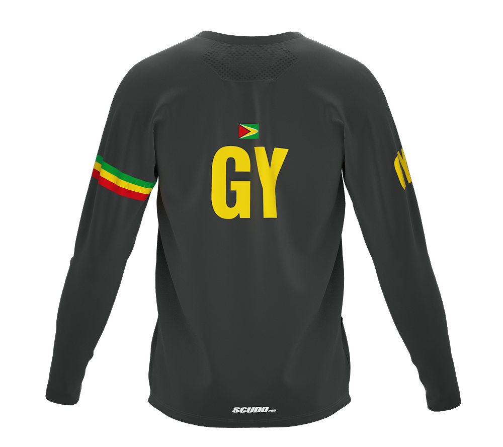 MTB BMX Cycling Jersey Long Sleeve Code Guyana Gray for Men and Women
