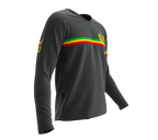 MTB BMX Cycling Jersey Long Sleeve Code Guyana Gray for Men and Women