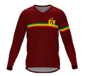 MTB BMX Cycling Jersey Long Sleeve Code Guyana Vine for Men and Women