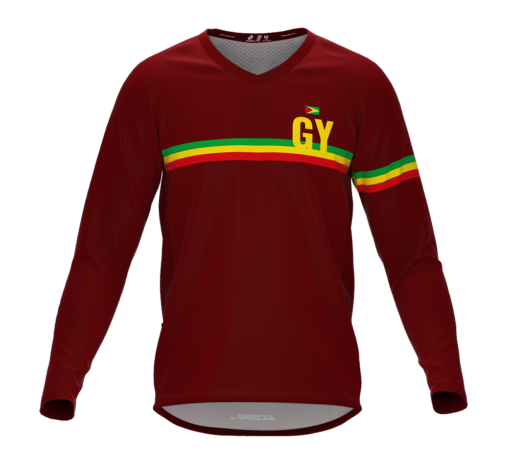 MTB BMX Cycling Jersey Long Sleeve Code Guyana Vine for Men and Women